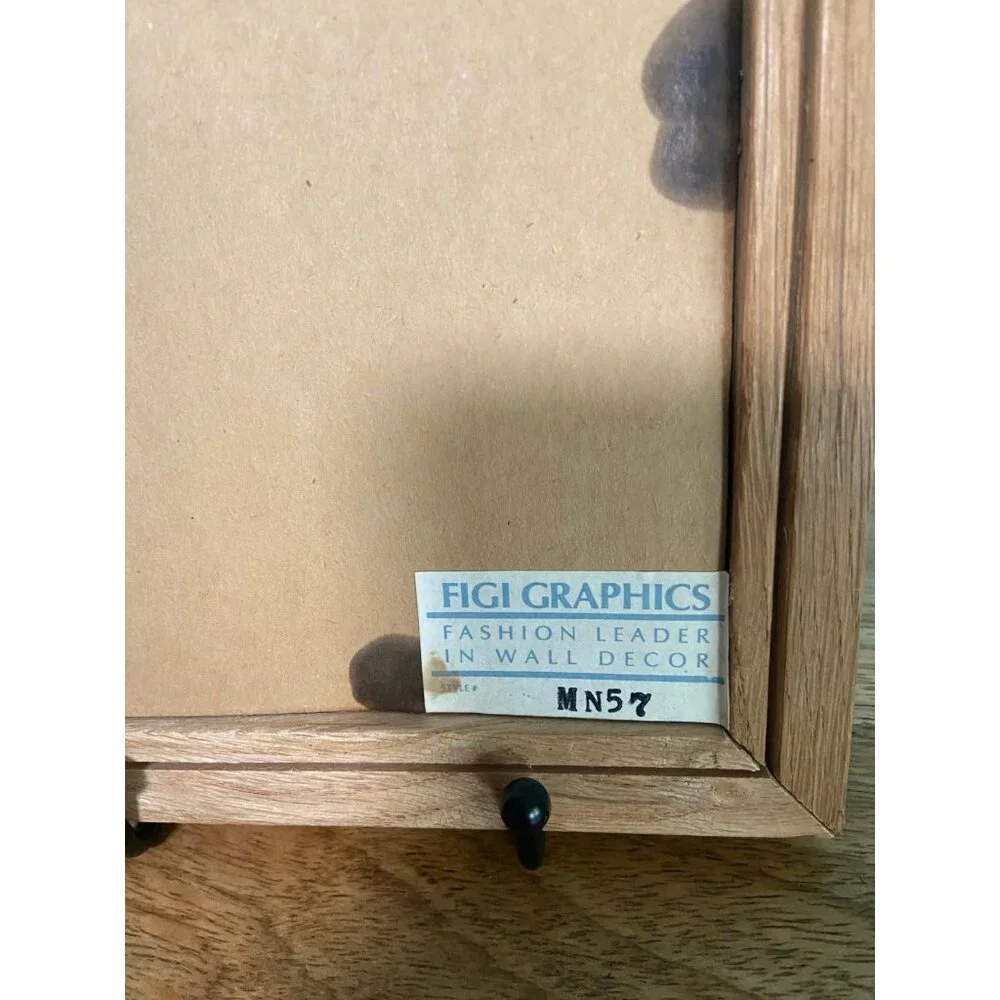 Vintage Give Love Gather Love Framed Art Boho Granny 90s‎